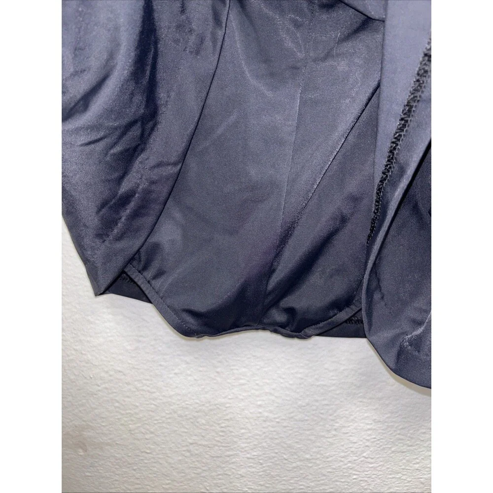 Maxine of Hollywood Black Elastic Waist Swim Skirt Women 24W Tummy Control New